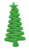 MKB Christmas Tree Ultra Durable Nylon Dog Chew Toy for Aggressive Chewers