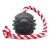 USA-K9 Magnum Black Stars and Stripes Ultra-Durable  Rubber Chew Toy, Reward Toy, Tug Toy, and Retrieving Toy