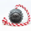 USA-K9 Magnum Black Stars and Stripes Ultra-Durable  Rubber Chew Toy, Reward Toy, Tug Toy, and Retrieving Toy