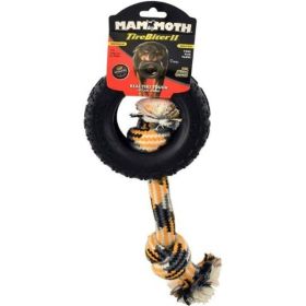 Mammoth Tirebiter II Dog Toy with Rope Medium