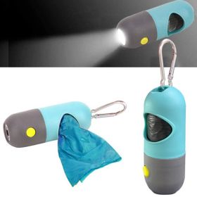 Pet dog garbage bag dispenser with light LED dog toilet collector walking dog shoveling dog cat bag