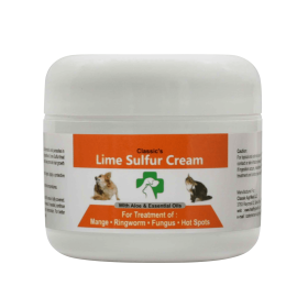 Lime Sulfur Pet Skin Cream - Pet Care and Veterinary Treatment for Itchy and Dry Skin - Safe Solution for Dog;  Cat;  Puppy;  Kitten;  Horse…