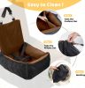 Dog Car Seat Removable Cleaning Pet Seat with Storage Bag and Safety Belt Fixed Pet Car Seat Suitable for Small and Medium Dogs Car Seat Travel Dog Ca