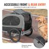 VEVOR Dog Bike Trailer, Supports up to 88 lbs, Pet Cart Bicycle Carrier, Easy Folding Frame with Quick Release Wheels, Universal Bicycle Coupler