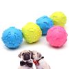 Rubber Squeaky Dog Ball Creative Funny Dog Bite Ball Pet Chew Ball Toy Bite Resistant Ball Pet Chew Squeaky Toy