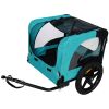 Light Green Foldable Pet Jogging Stroller Dog Carriers Bicycle Trailer Pet Dog Cat Bike Trailer