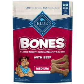 Blue Buffalo Classic Bone Biscuits with Beef (Option: Medium)