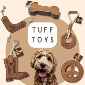 Tuff Toy Leather & Wool (Color: Sloth (Brown))