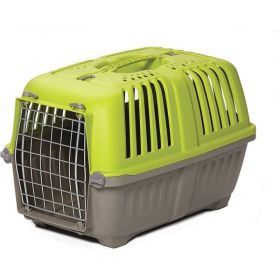 MidWest Spree Pet Carrier Plastic Dog Carrier (Option: Green-Small)