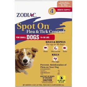 Zodiac Spot on Flea & Tick Controller for Dogs (Option: Small Dogs)