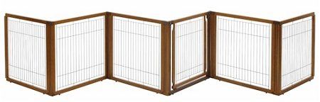 6 Panel Convertible Elite Pet Gate (Option: Autumn Matte)