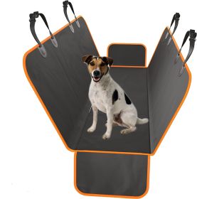 Car pet mat Scratch-proof wear-resistant pet cover dual-purpose rear seat cushion double Oxford car dog pad car pet pad (Color: Orange Red, size: (54*57.8In-137*147Cm))